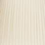 Eggshell Knife Pleat Linen Oval Shade 10/7x14/10x10 (Spider)