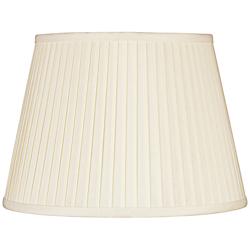 Eggshell Box Pleat Linen Shade 3x5x5 (Clip-On) - #5Y056 | Lamps Plus