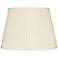 Eggshell Knife Pleat Linen Shade 10x16x10 (Spider)
