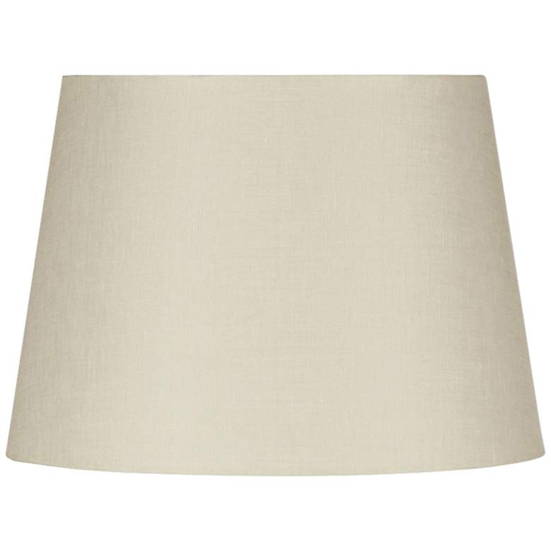 Image 1 Eggshell Linen Drum Hardback Lamp Shade 7x12x9 (Spider)