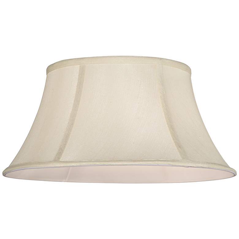 Image 2 Eggshell Modified Drum Lamp Shade 10x16x8.25 (Spider) more views