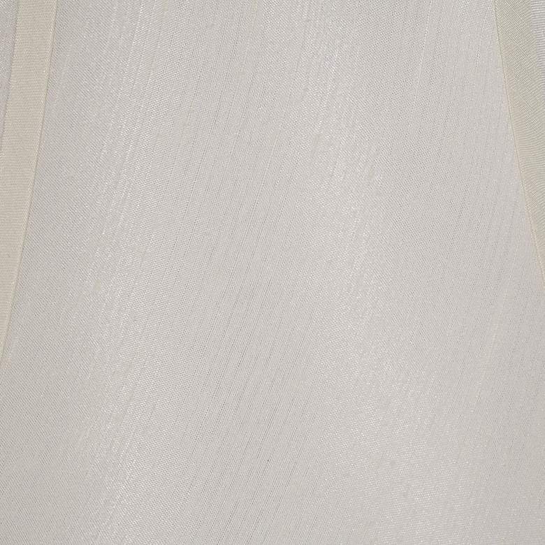 Image 4 Eggshell Modified Drum Lamp Shade 11x18x9.75 (Spider) more views