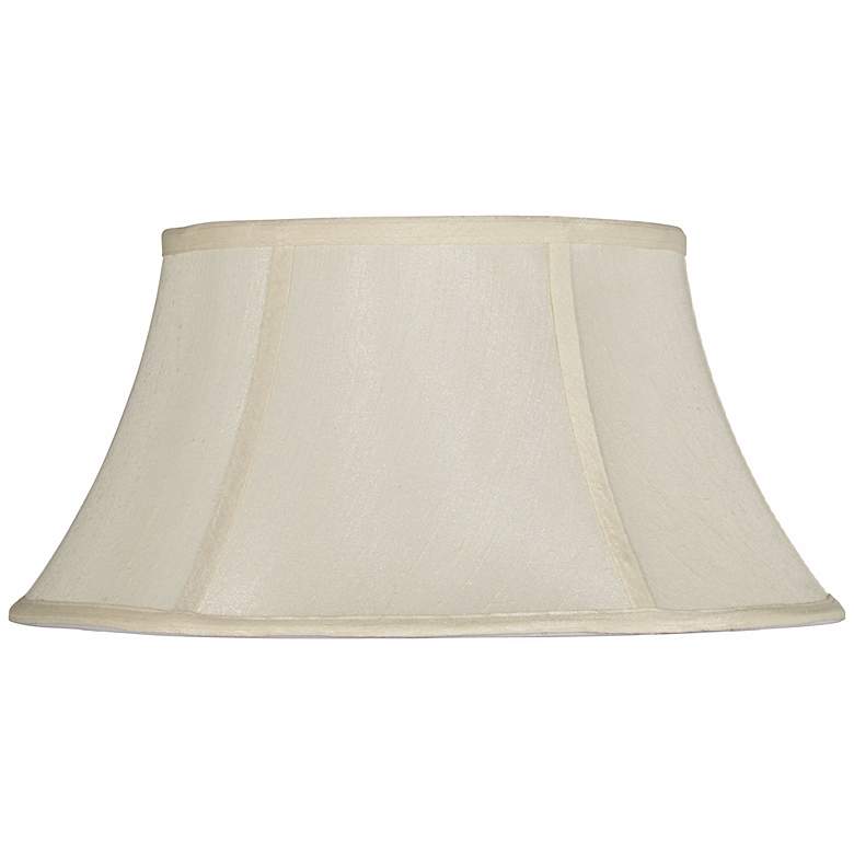 Image 1 Eggshell Modified Drum Lamp Shade 9x14x8.25 (Spider)