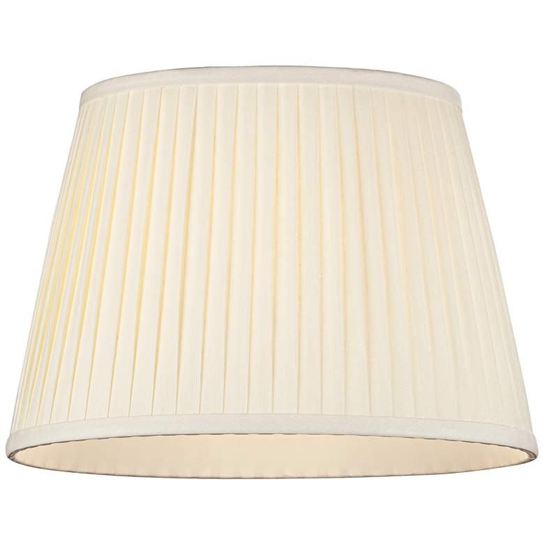 Image 2 Eggshell Oval Softback Linen Shade 9/5x12/8x9 (Spider) more views