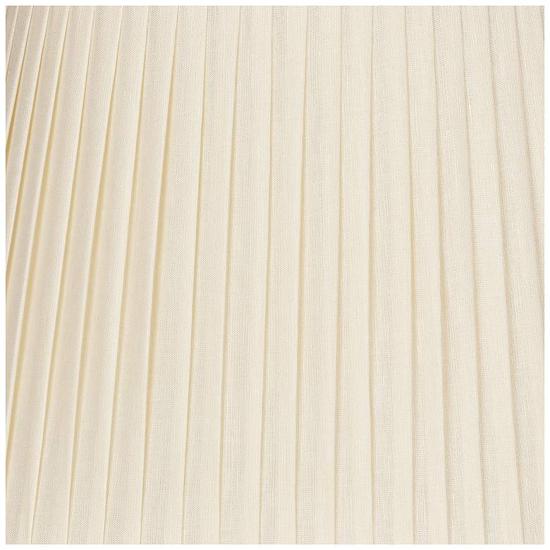Image 5 Eggshell Oval Softback Linen Shade 9/5x12/8x9 (Spider) more views