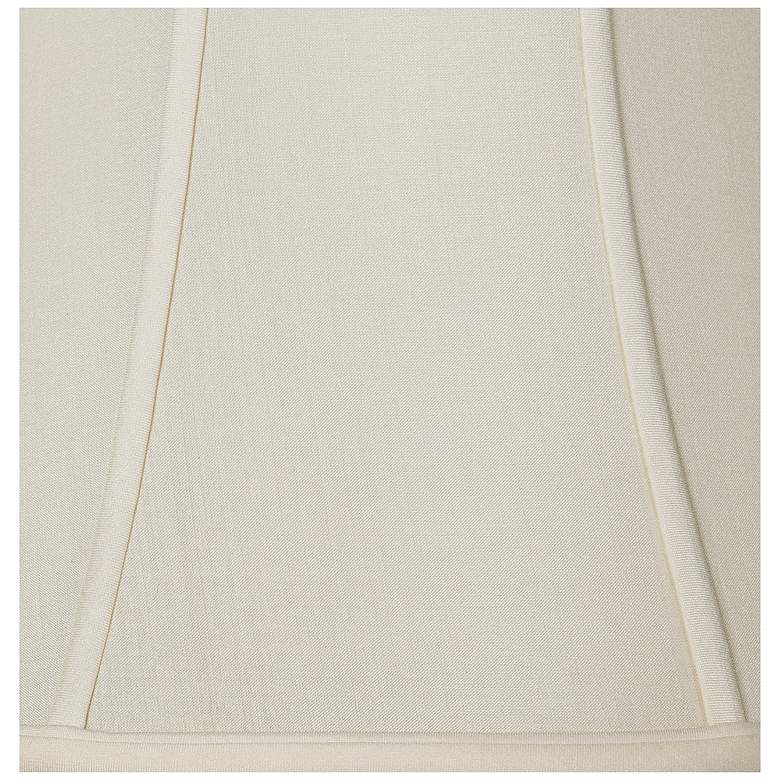 Image 4 Eggshell Silk Bell Lamp Shade 10x20x15 (Spider) more views