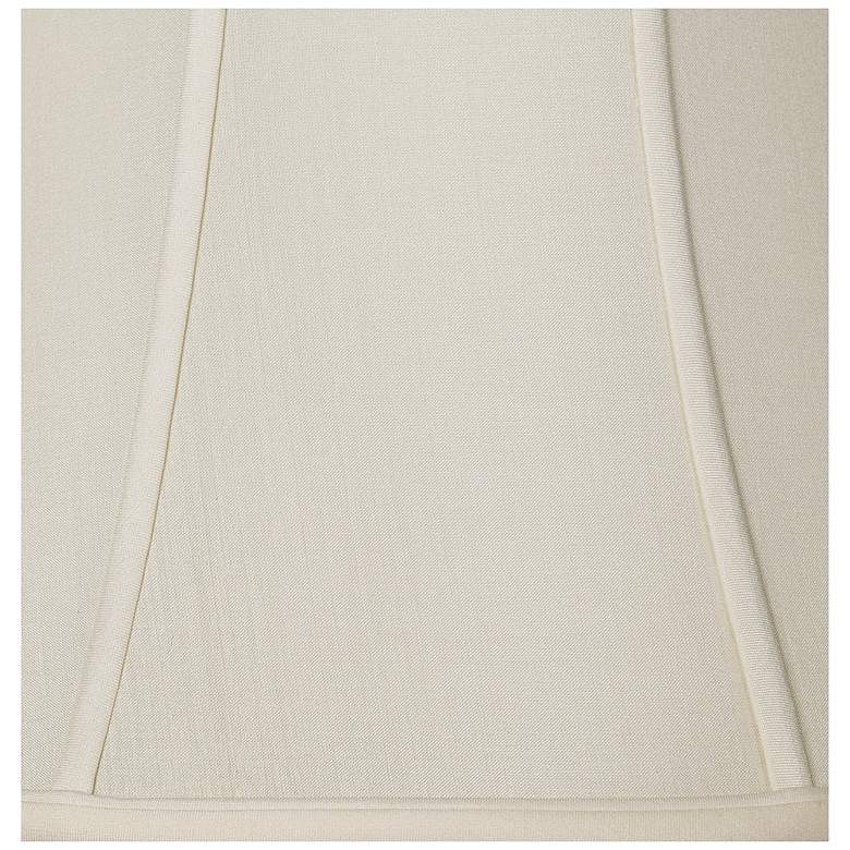 Image 4 Eggshell Silk Bell Lamp Shade 6.5x12x9.25 (Spider) more views