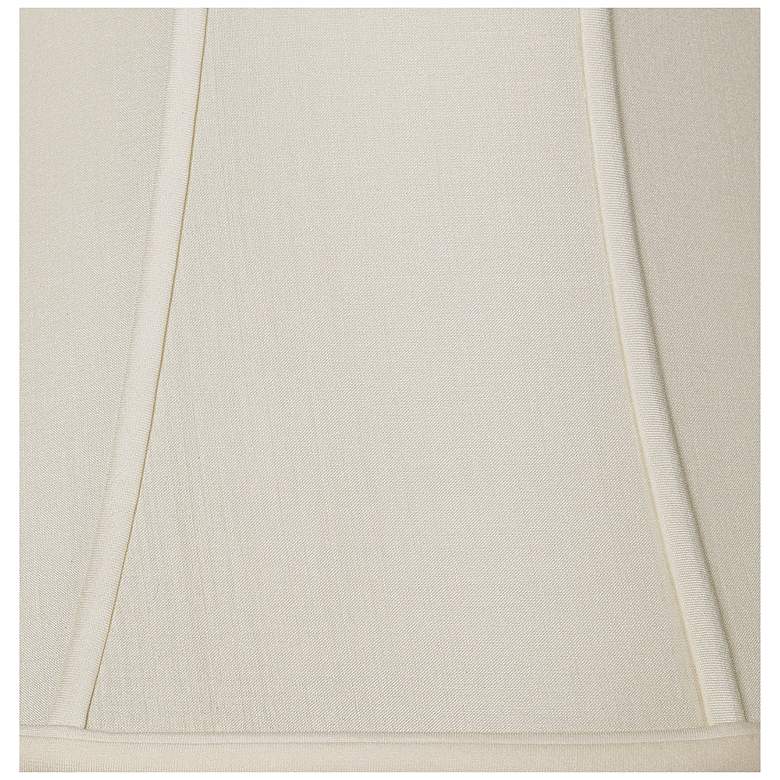 Image 4 Eggshell Silk Bell Lamp Shade 7.5x14x11.5 (Spider) more views