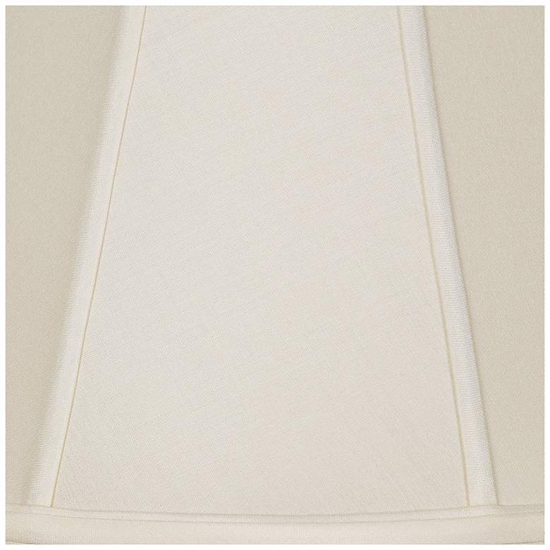Image 4 Eggshell Silk Empire Shade 11x20x14.75 (Spider) more views