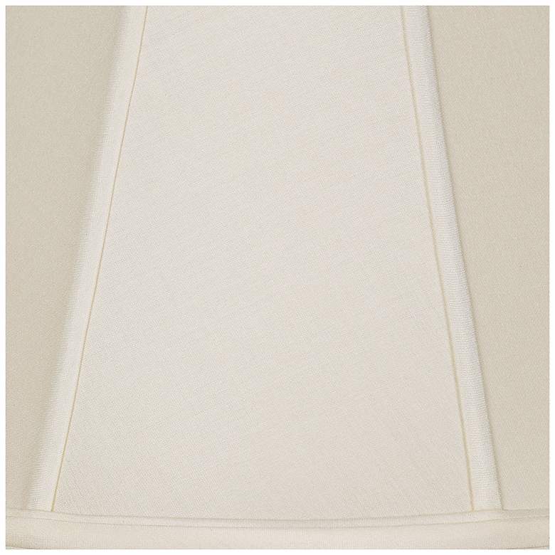 Image 4 Eggshell Silk Empire Shade 11x20x14.75 (Spider) more views