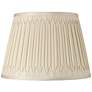 Eggshell Silk Full Smocked Pleated Shade 12x18x12 (Spider)