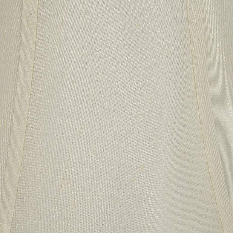 Image 4 Eggshell Softback Bell Lamp Shade 8.5x16x11.5 (Spider) more views