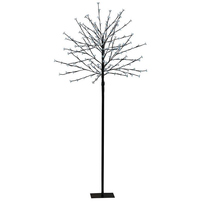 Image 1 Eglo 30 Branches 7&#39; LED Outdoor Dark Brown Tree