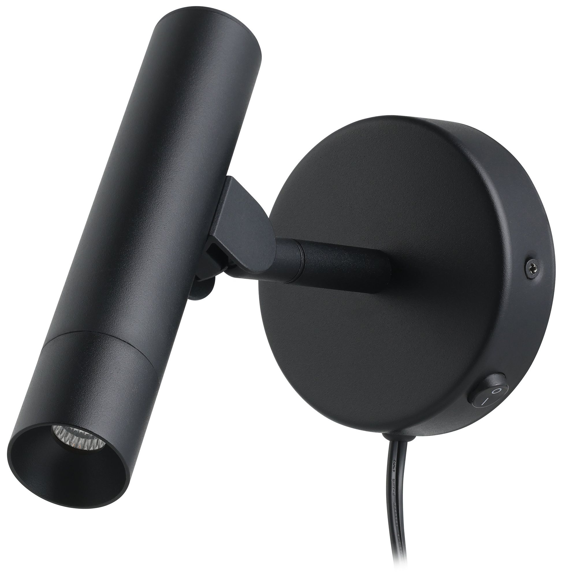 Image 3 Eglo Almudaina 1 Light Black Plug-in or Hardwire LED Wall Sconce more views