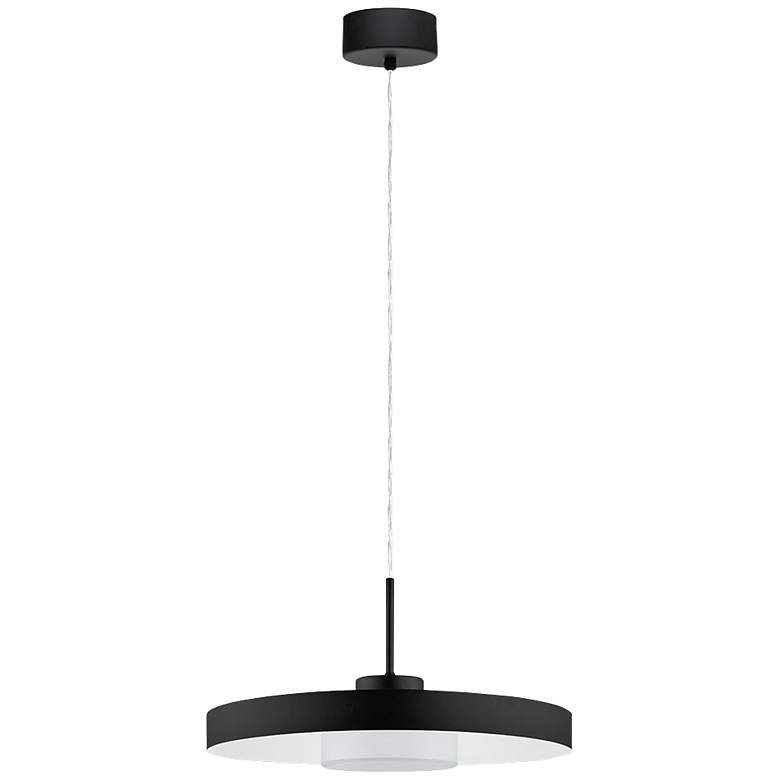 Image 2 Eglo Alpicella 15 3/4" Wide Matte Black Modern LED Pendant Light
