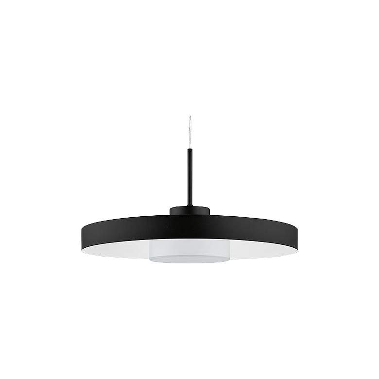 Image 3 Eglo Alpicella 15 3/4" Wide Matte Black Modern LED Pendant Light more views