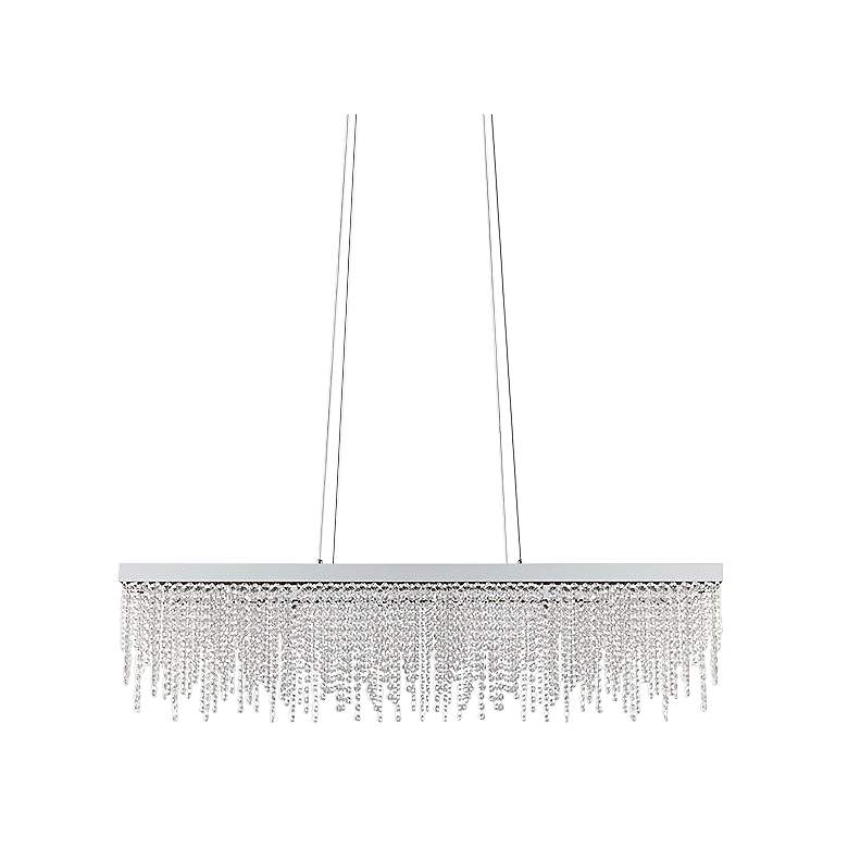 Image 1 Eglo Antelao 12 1/2" Wide Chrome and Crystal Modern LED Chandelier