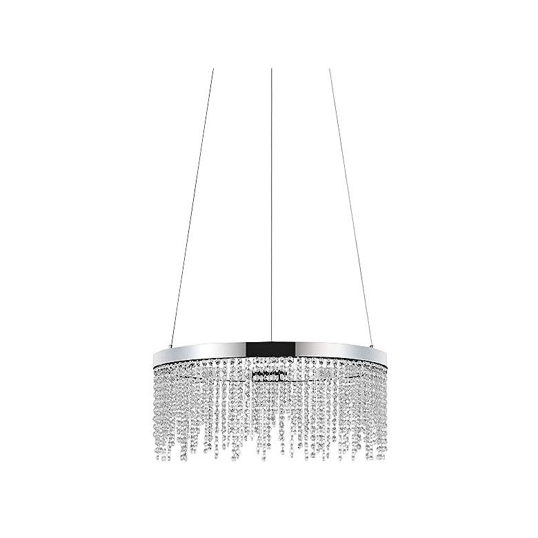 Image 1 Eglo Antelao 24" Wide Chrome LED Chandelier