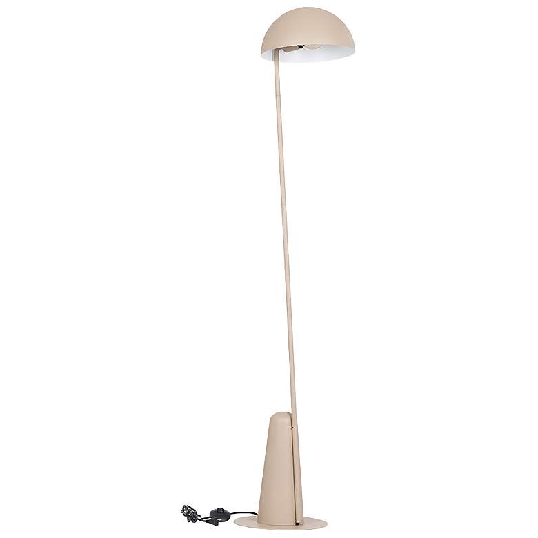 Image 1 Eglo Aranzola 58 1/2" High Sandy Finish Modern Dome Floor Lamp