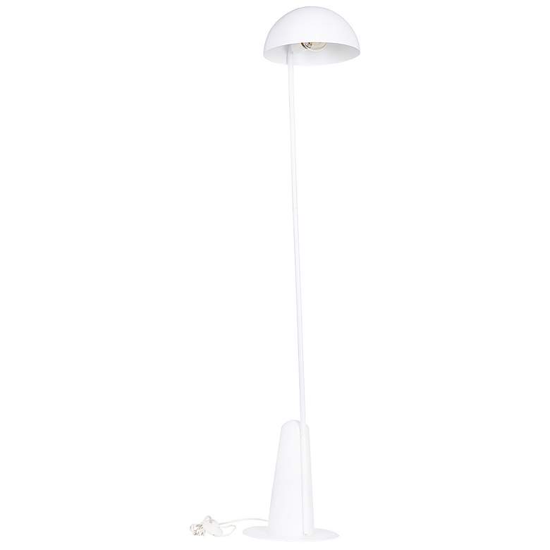 Image 1 Eglo Aranzola 58 1/2 inch High White Finish Modern Dome Floor Lamp