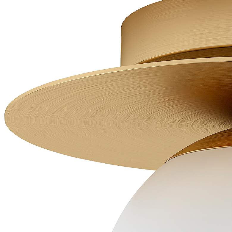 Image 3 Eglo Arenales 10.8" Wide Brushed Brass Modern Globe Ceiling Light more views