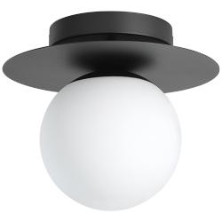 Eglo Arenales 10 3/4&quot; Wide Structured Black Ceiling Light