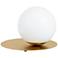 Eglo Arenales 8" High Brushed Brass Accent Table Lamp