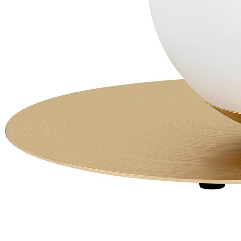 Image 4 Eglo Arenales 8" High Brushed Brass Accent Table Lamp more views