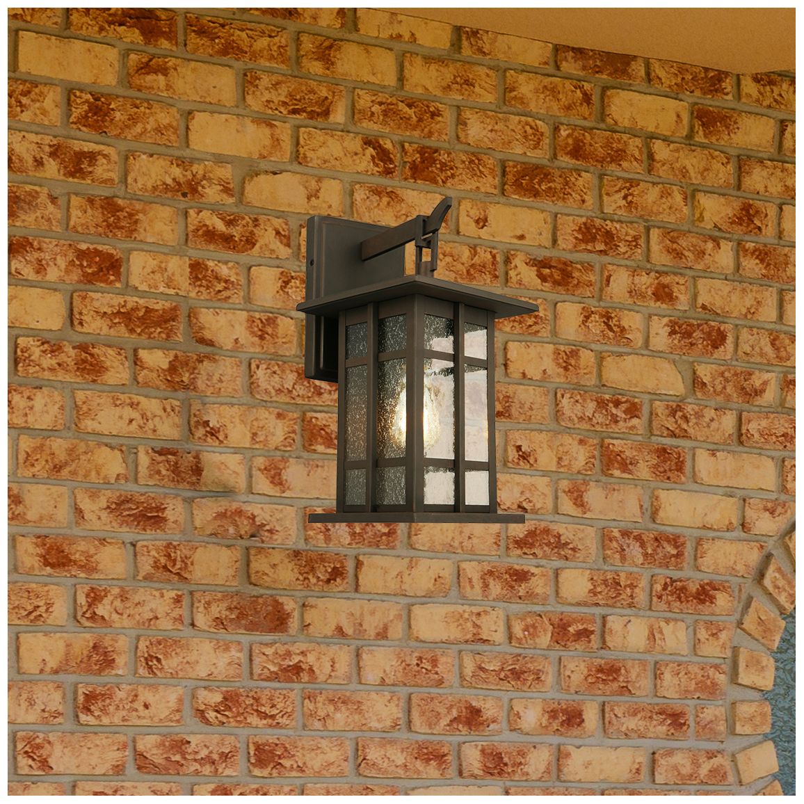 Eglo Arlington 15 3/4" High Matte Bronze Outdoor Wall Light