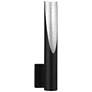 Eglo Barbotto 15 1/2"H Matte Black Silver LED Wall Sconce in scene