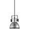 Eglo Barnstaple 7" Wide Zinc and Black Mini Pendant Light