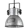 2_Eglo Barnstaple 7" Wide Zinc and Black Mini Pendant Light more views