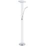 2_Eglo Baya-1 Chrome Finish Adjustable Modern LED Floor Lamp with Side Light