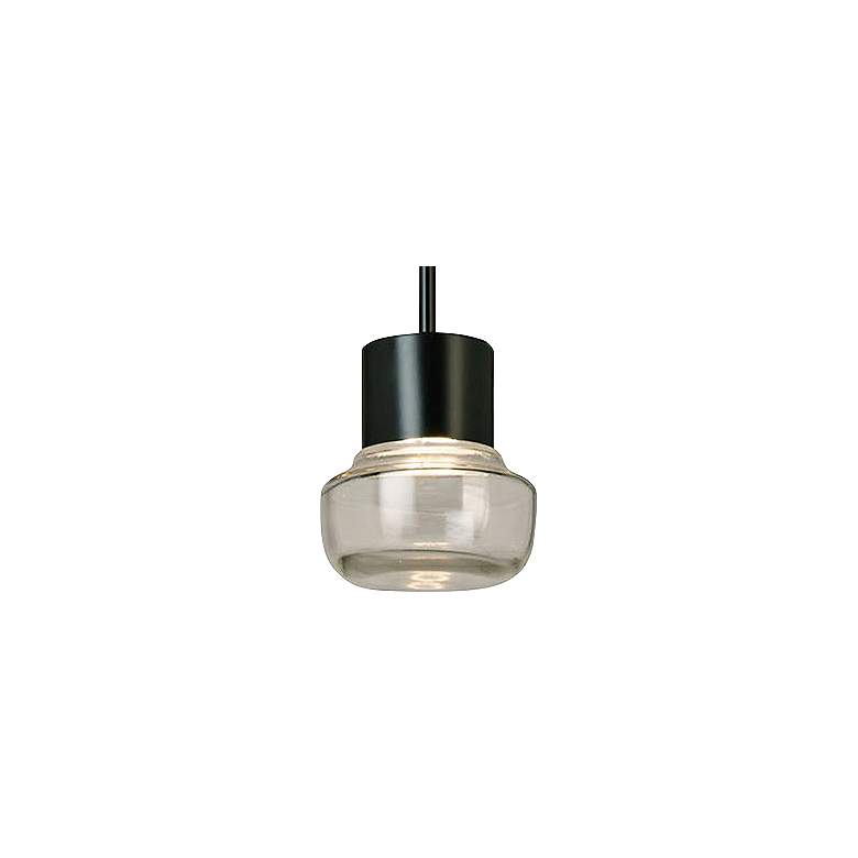 Image 3 Eglo Belby 5 1/2" Wide Black LED Pendant Light more views