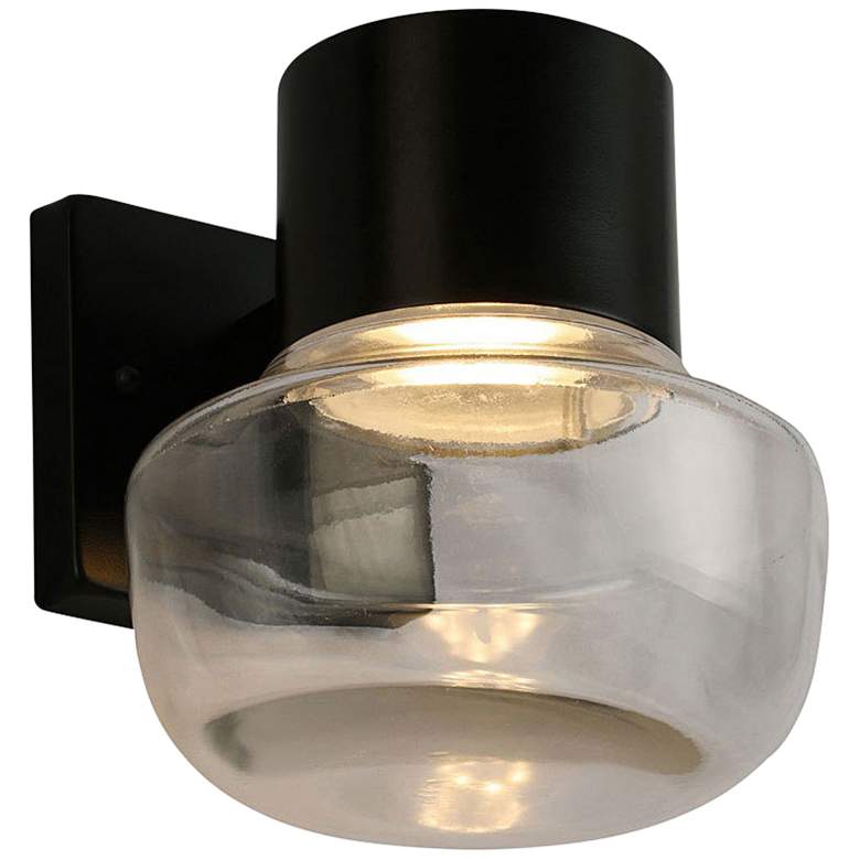 Eglo Belby 7 1/2&quot; High Black LED Wall Sconce