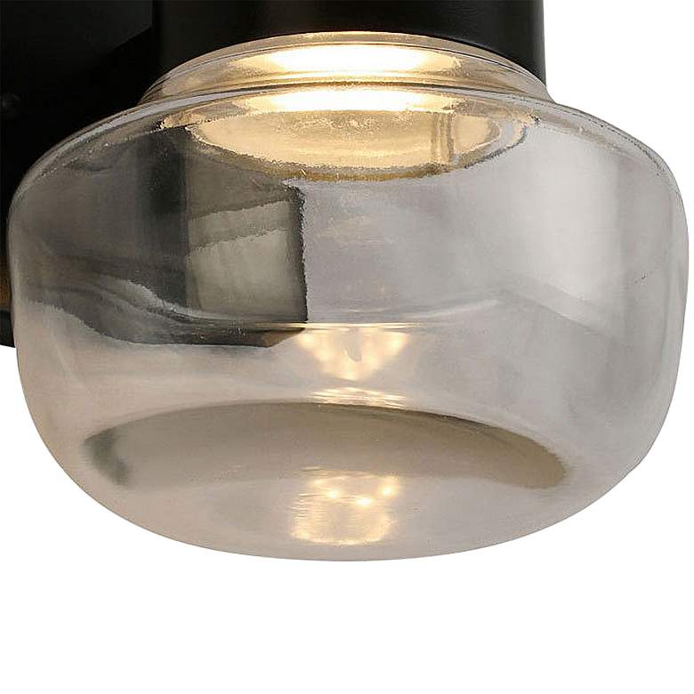 Eglo Belby 7 1/2&quot; High Black LED Wall Sconce more views