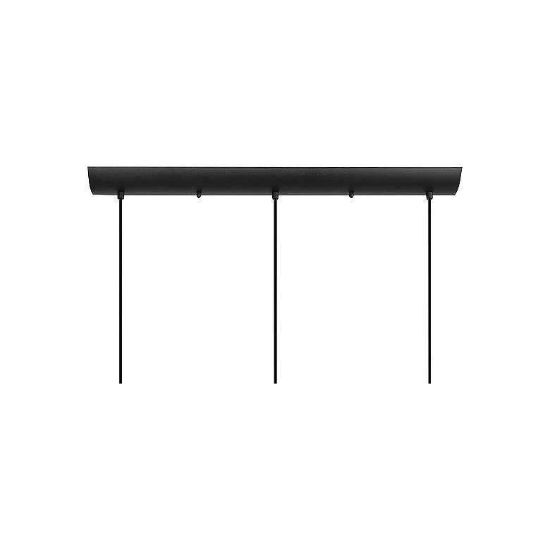 Image 4 Eglo Beleser 7 3/4" Wide Matte Black 3-Light Pendant Light more views