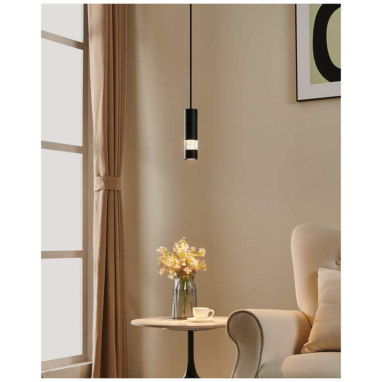 Image 6 Eglo Bernabeta 1 Light Black Pendant Light more views