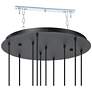 3_Eglo Bernabeta 23" 10 Light Black Pendant Light more views