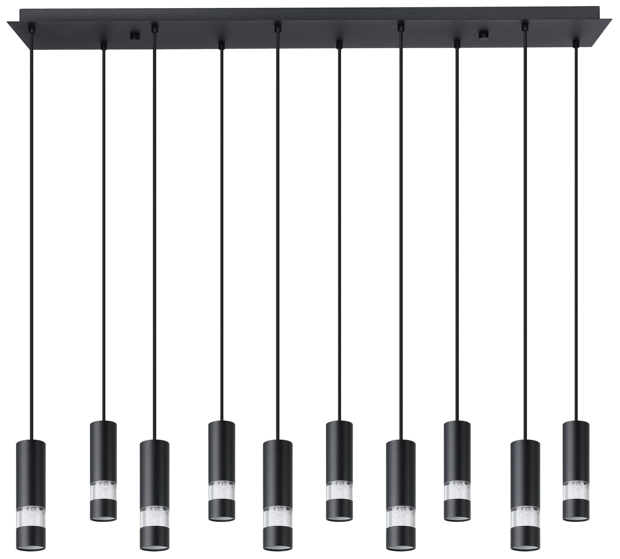 Image 3 Eglo Bernabeta 46" 10 Light Black Pendant Light more views