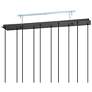 5_Eglo Bernabeta 46" 10 Light Black Pendant Light more views