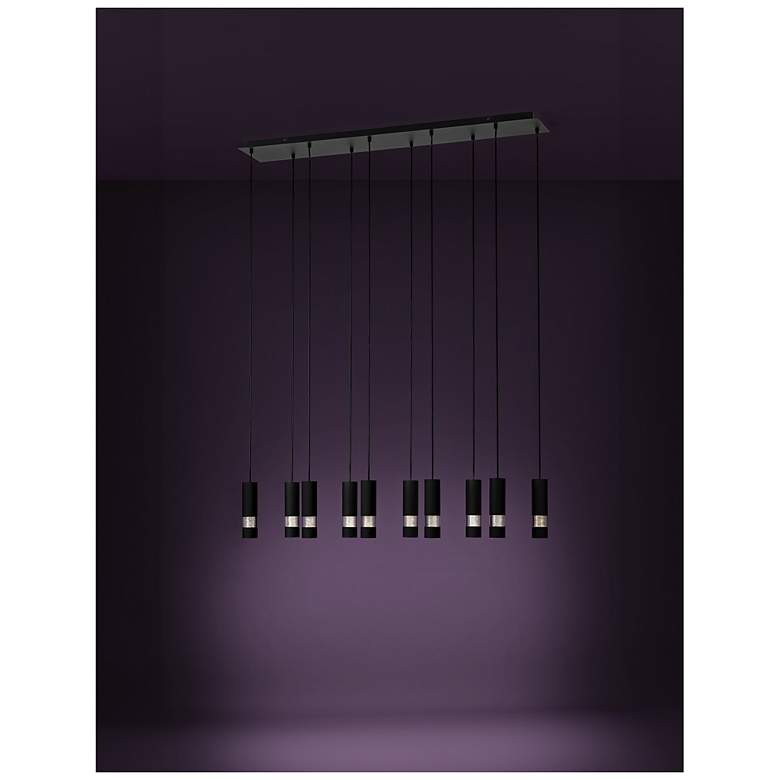 Image 6 Eglo Bernabeta 46" 10 Light Black Pendant Light more views