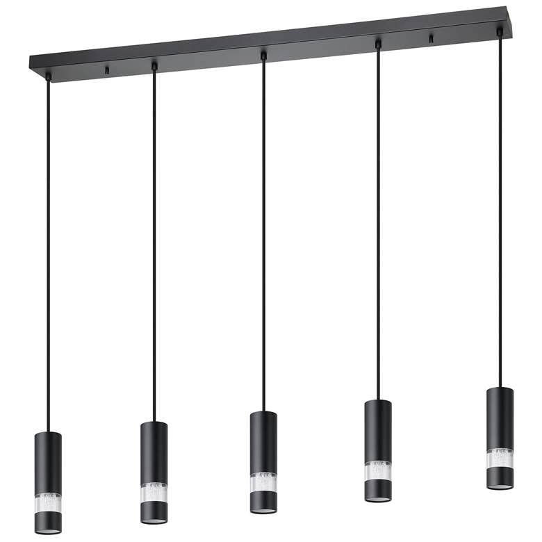 Image 1 Eglo Bernabeta 5 Light Black Pendant Light