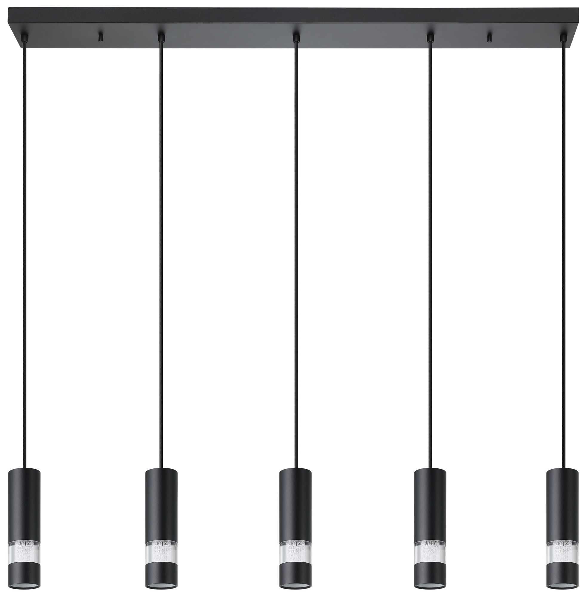 Image 3 Eglo Bernabeta 5 Light Black Pendant Light more views