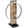 Eglo Boyal 16 3/4" High Brushed Pine Wood LED Accent Table Lamp