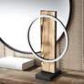 Eglo Boyal 16 3/4" High Brushed Pine Wood LED Accent Table Lamp