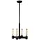 Eglo Broyles 15" Wide Matte Black Chandelier