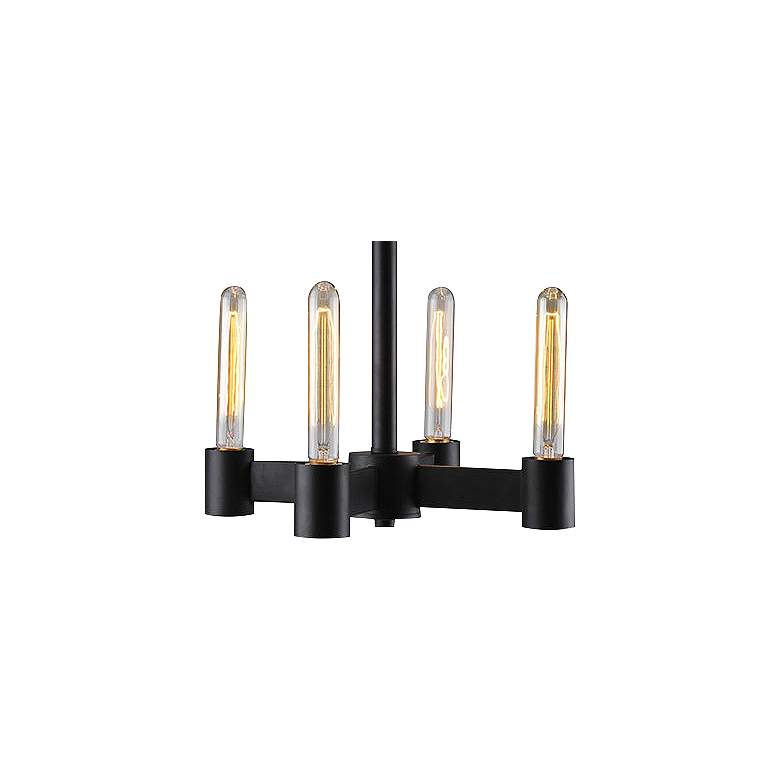 Image 3 Eglo Broyles 15" Wide Matte Black Chandelier more views