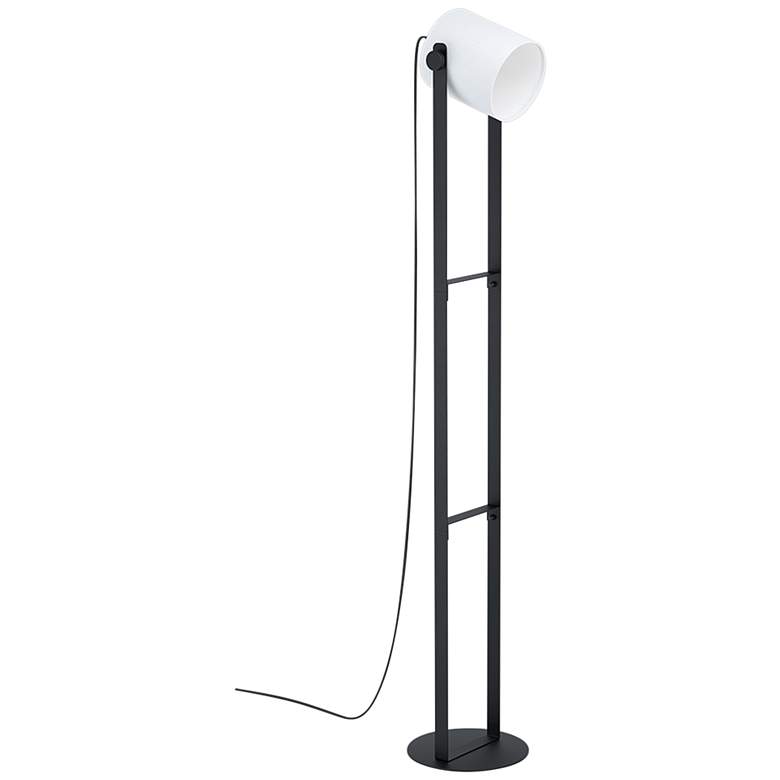Image 2 Eglo Burbank Black Adjustable Floor Lamp