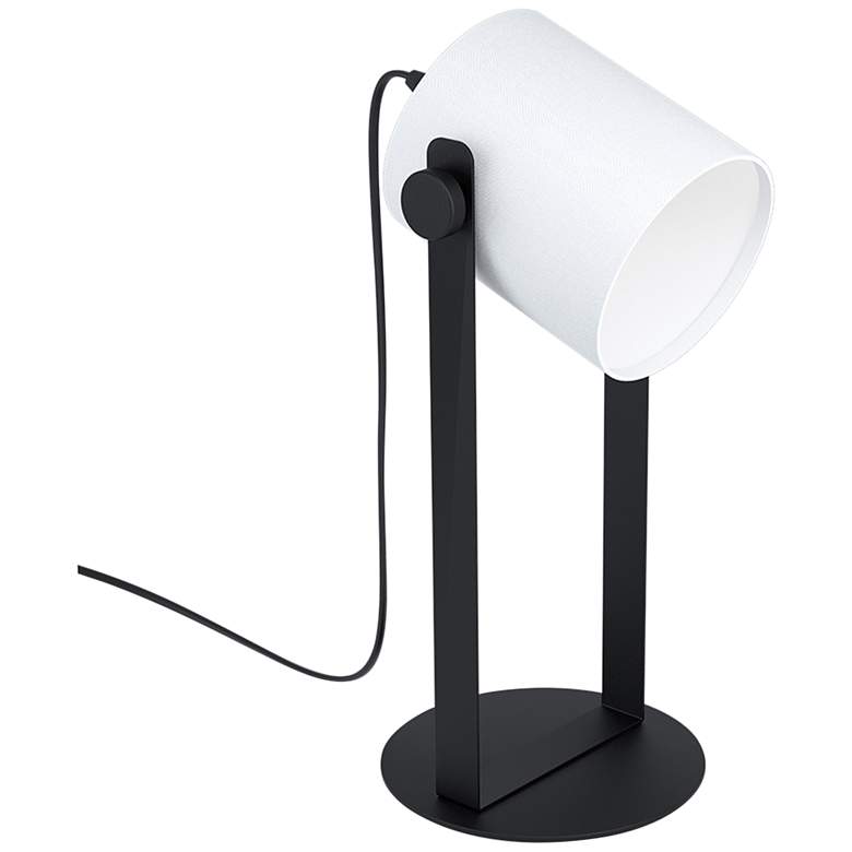Image 1 Eglo Burbank Black Adjustable Modern Accent Lamp